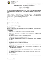 Procès-verbal du 6 mai 2026